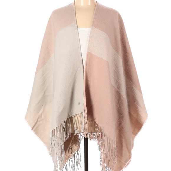 Soia & Kyo Pink & Cream Scarfigan with Fringe - Picture 8 of 16